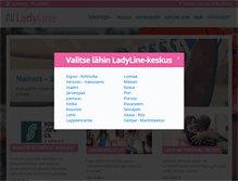 Tablet Screenshot of ladyline.fi